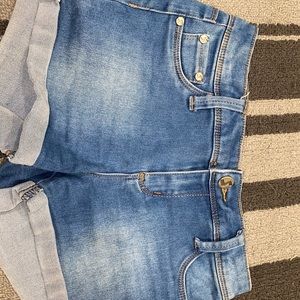 Denim shorts